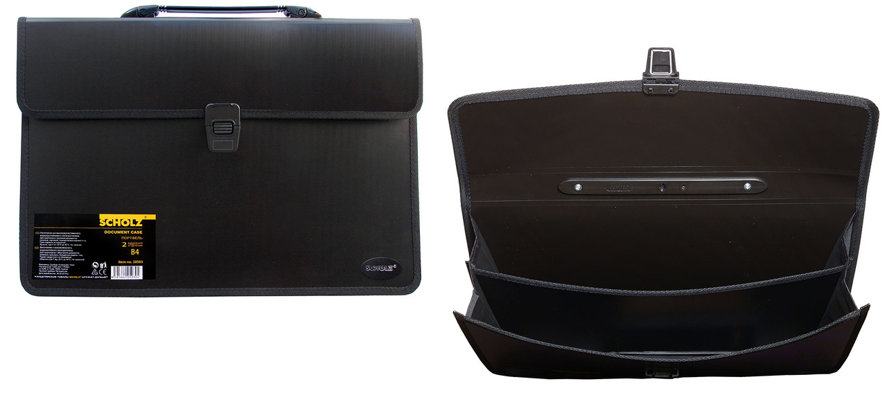 Портфель SCHOLZ (10503SCH), поліпропілен, 750мкм, B4, 250 аркушів, 2 відділення